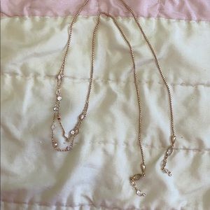 Kendra Scott Rose Gold with Opal Lariat Necklace